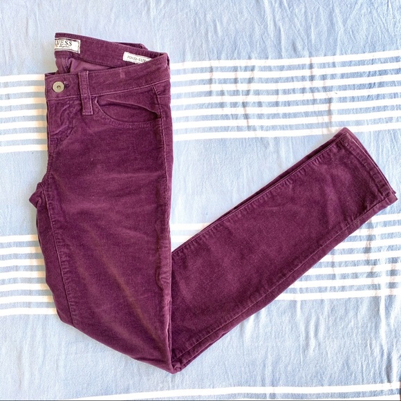 GUESS Power Ultra Skinny Corduroy Pants - Picture 5 of 9